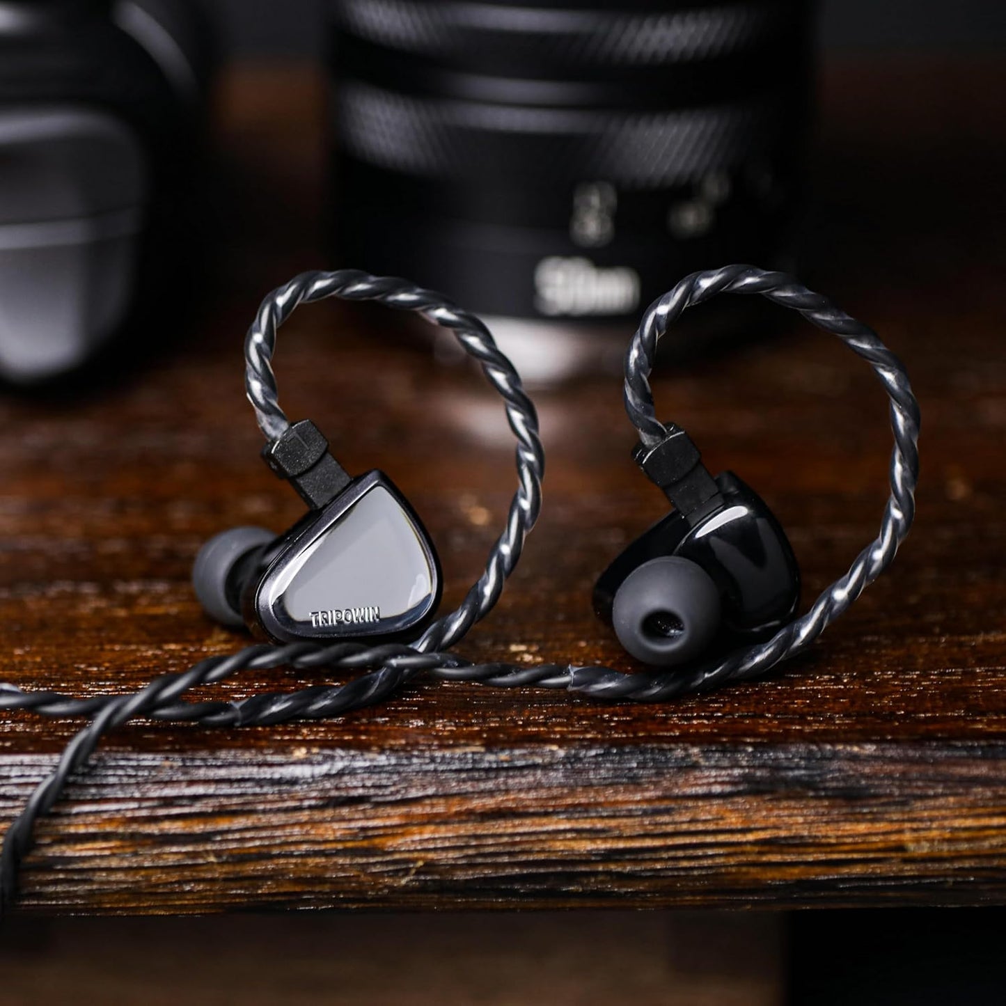 0DiBi: 10mm 2Pin Linsoul Tripowin x Vivace in Ear Monitor, Titanium Diaphragm Dynamic Driver IEM, HiFi Wired Earbuds