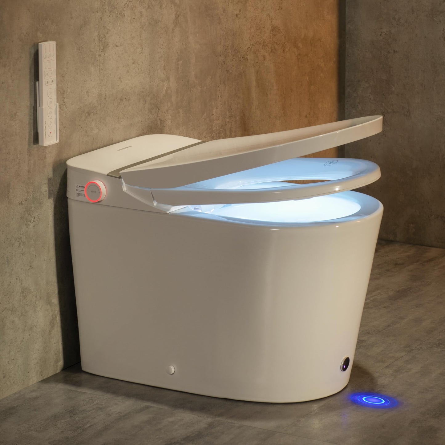 CASTA DIVA Smart Toilet with Bidet Built In, Heated Toilet Seat with Auto Open/Close Lid, Foam Shield,ADA Comfort Bidet Toilet,Foot Sensor, Elongated One Piece Toilet for Bathrooms(K050Max)