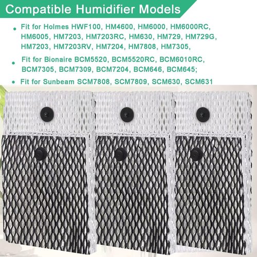 Humidifier Filter Replacement for Holmes HWF100, 6-Pack