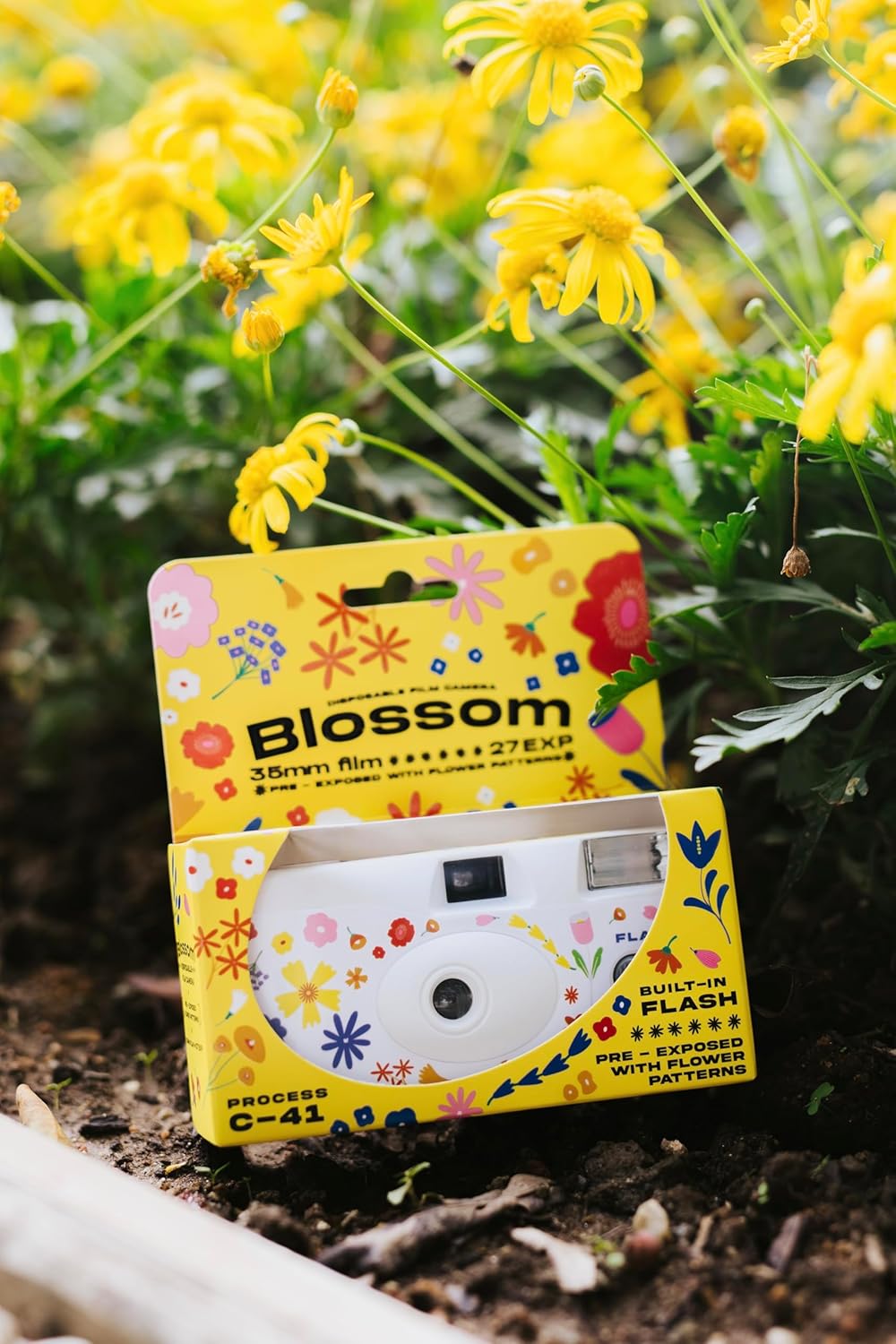RETO 400 35mm 27EXP, ISO400, color Blossom Disposable Film Camera Color Negative Film, Focus Free, Easy to Use, Built