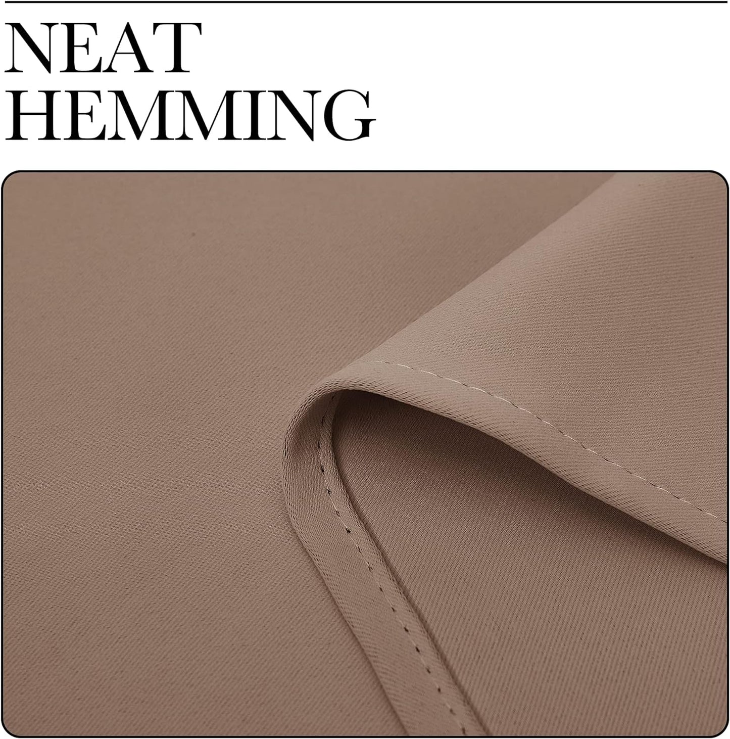 NICETOWN Room Darkening Curtain Panels - Thermal Insulated Grommet Drapes for Bedroom | 34x54 Inches, Cappuccino