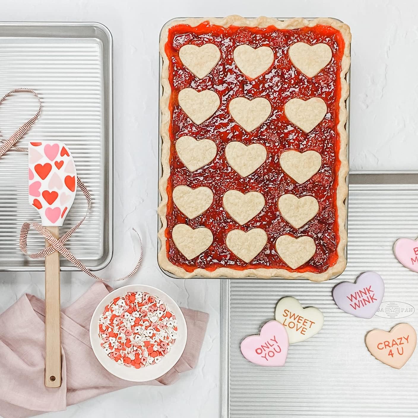 USA Pan Bakeware Nonstick Half Sheet Pan - Durable Aluminized Steel Baking Sheet | Perfect for Cookies & Roasting