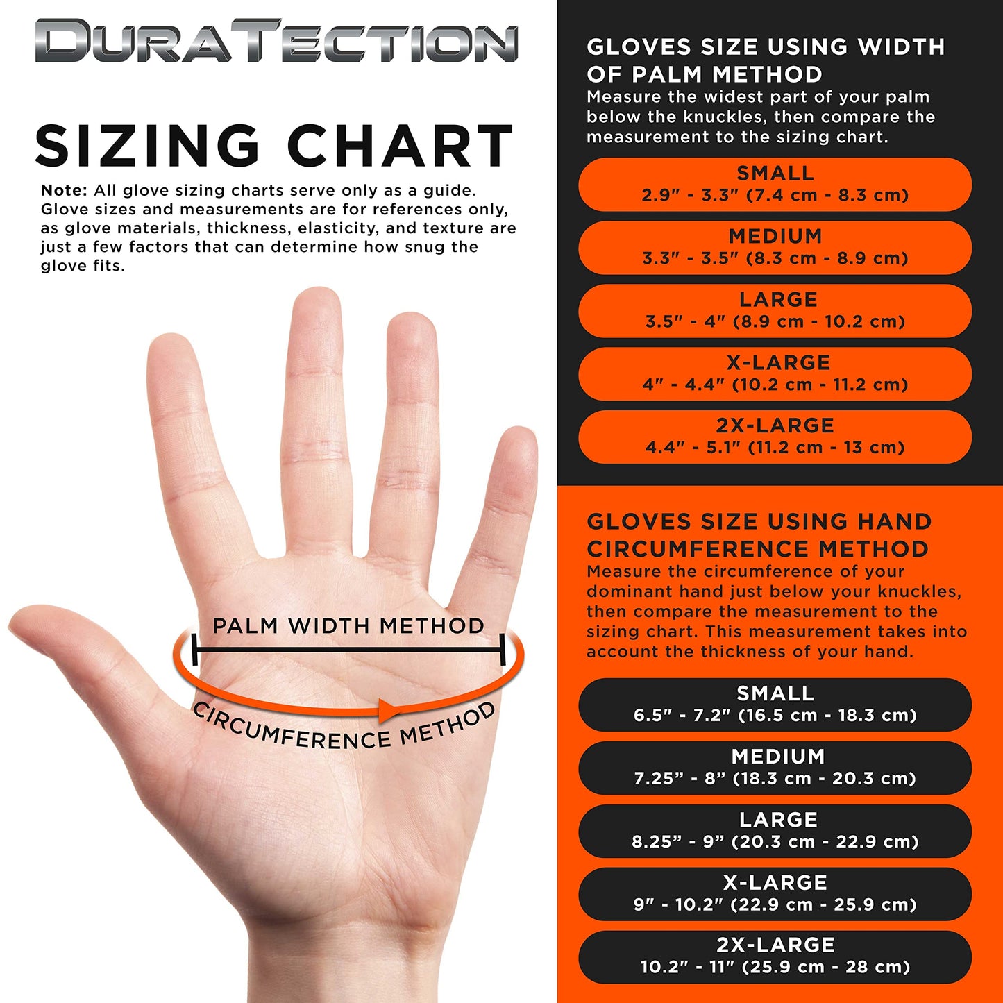 Dura-Gold Duratection 8 Mil Orange Super Duty Diamond Textured Nitrile Disposable Gloves, 10 Boxes of 100, XX-Large - Latex Free, Powder Free, Food Safe, Safety Protection Work Gloves, Industrial