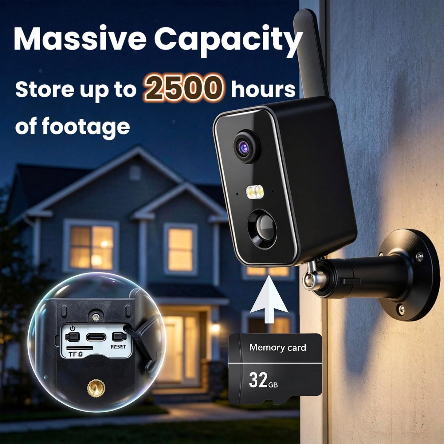 QUORVIXIA 32GB Memory Card, High Speed Data Transfer, for Security Cameras, Dash Cam, Phones, Gaming & Recording