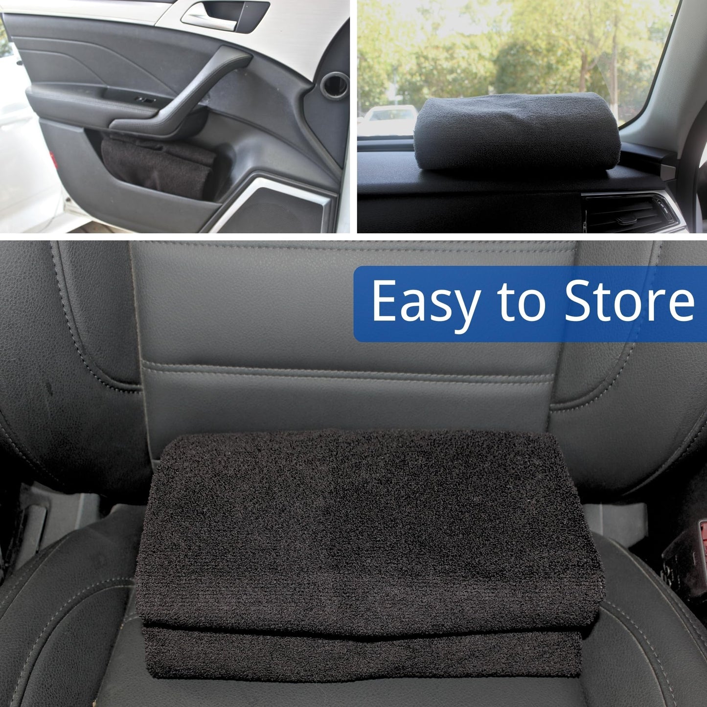 Hirritale Waterproof Car Seat Cover for Front Seats, Protector for Cars SUVs Trucks, Sweat Towel Seat Covers Bucket for Gym,Workout,Beach,Hiking,Running (Black, 1PC)