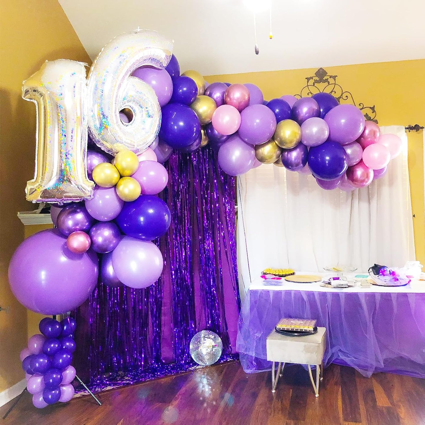 Voircoloria Dark Purple Balloons - 12-Inch Deep Purple Latex | 66-Pack for Halloween, Weddings & More