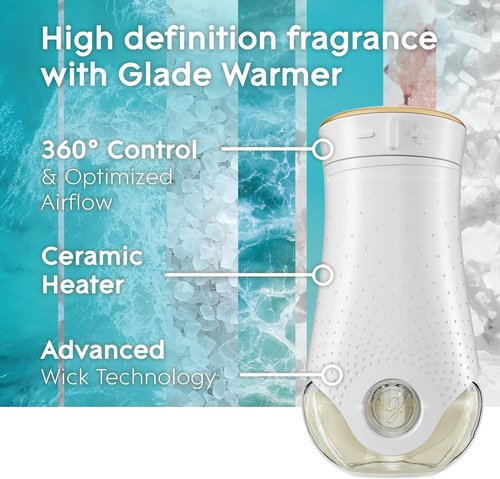 Glade PlugIns Refills Air Freshener - Sky & Sea Salt Scented Oils | 0.67 Fl Oz, 10 Count