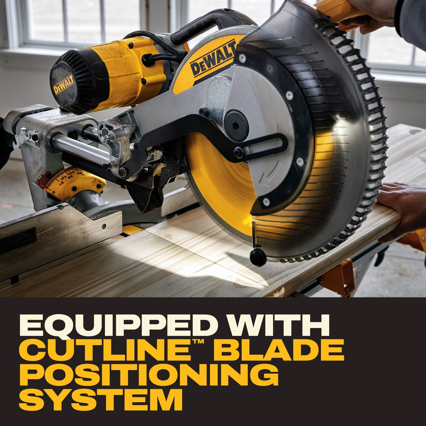 DEWALT Miter Saw, 12-inch Double Bevel Sliding Compound Miter Saw with XPS LED Shadow Light System, Includes Blade Wrench, Material Clamp and Dust Bag (DWS780)
