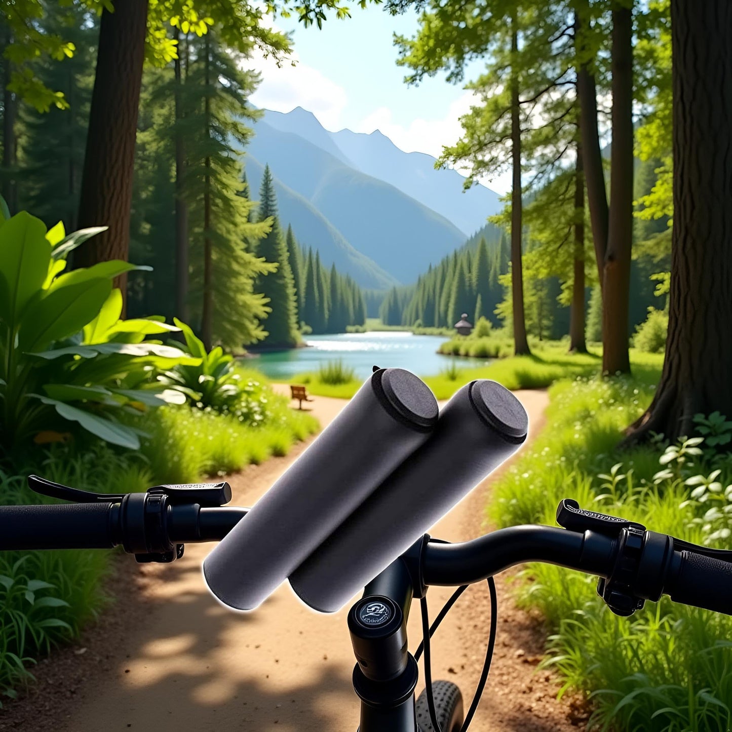 1 Pair Black Bike Handlebar Grips, Soft Foam Silicone Sponge Handle Bar Grips Handlebar Cover for Bicycle New, Mountain Bike Sponge Handle Set Riding Equipment Bike Grips