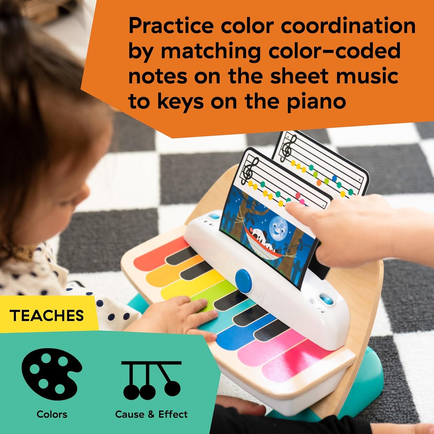 Baby Einstein Magic Touch Piano - Wooden Musical Toddler Toy for Ages 6 Months & Up