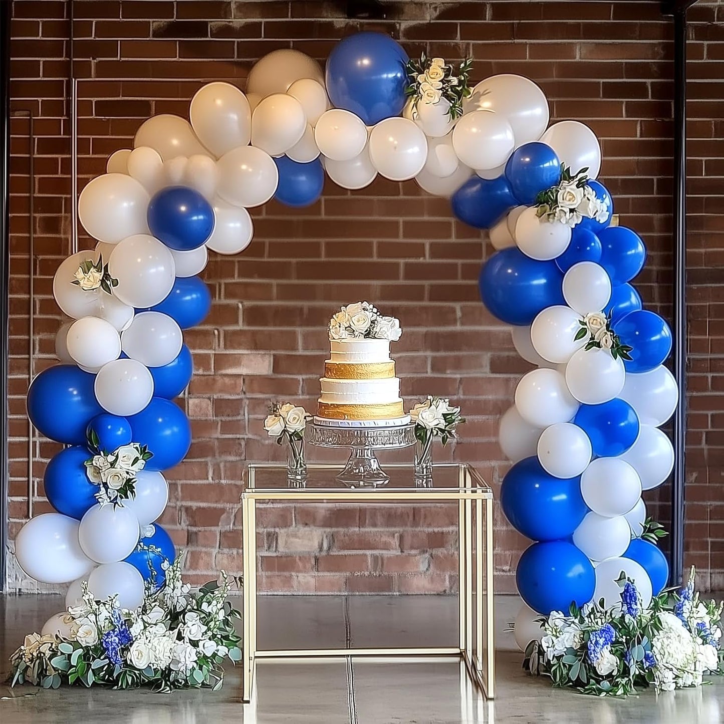 RUBFAC Dark Blue Balloons - 129pcs in Various Sizes for Birthday, Gender Reveal & Baby Shower Decor