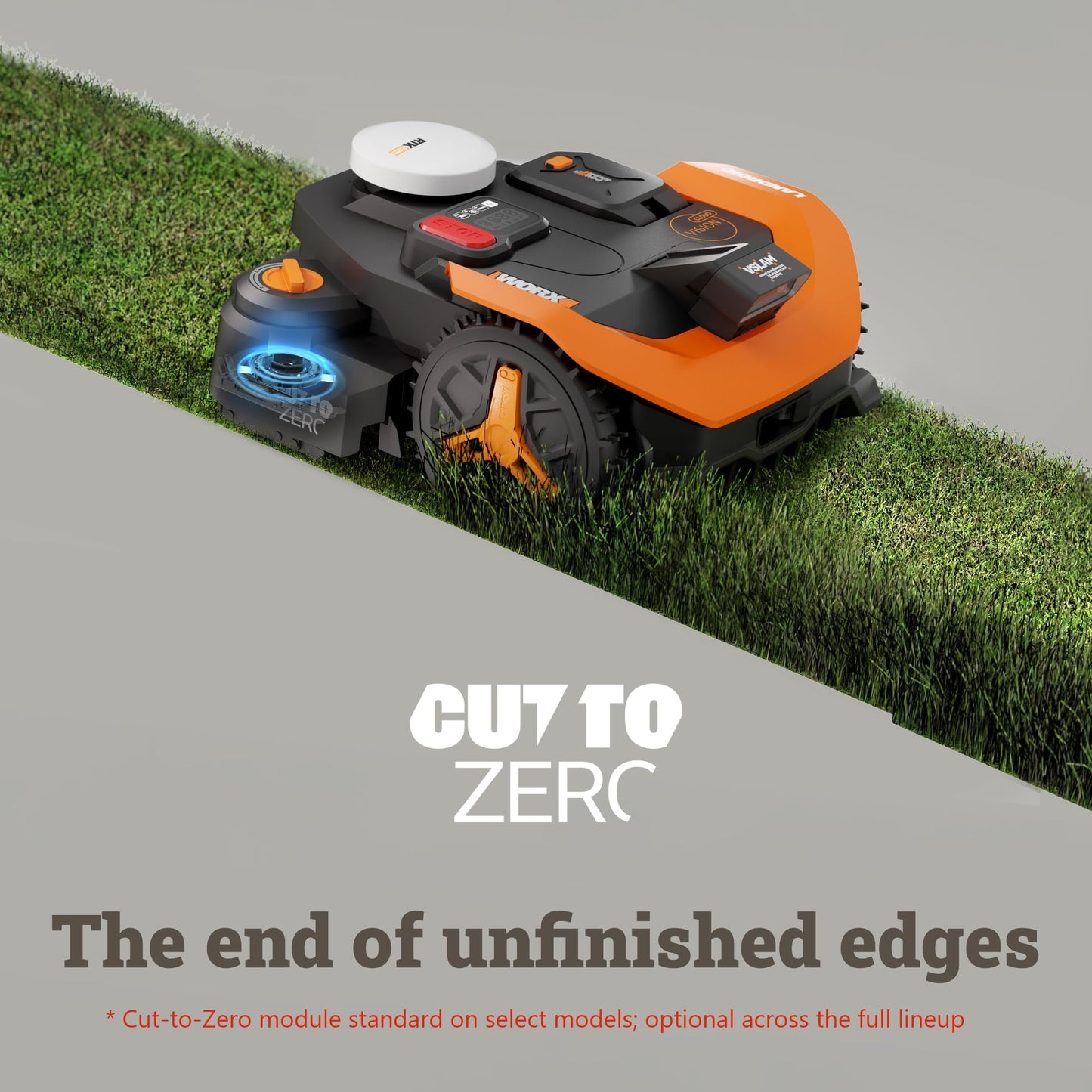 WORX Landroid Vision Cloud Robot Lawn Mower, No Perimeter Wire Robot Mower for 1/2 Acre, AI Obstacle Avoidance + RTK Cloud Navigation, 30% Slope, Auto Mapping, App Control, WR320
