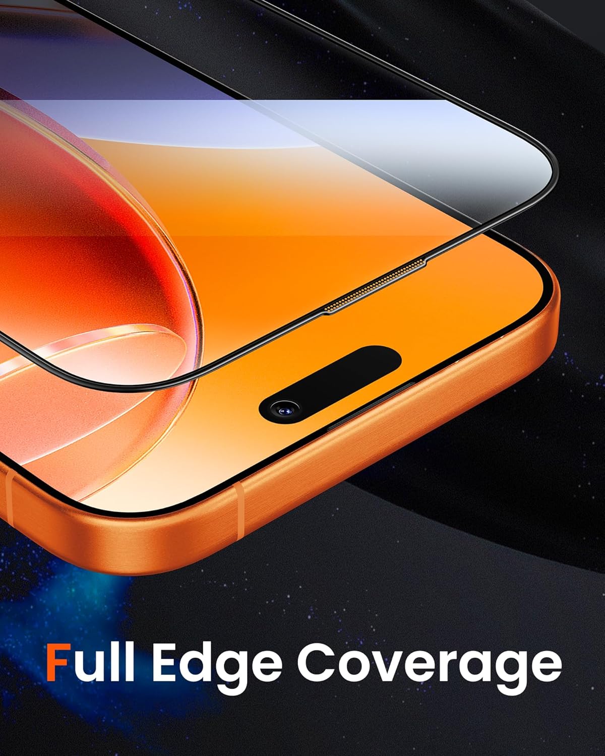 17 3 Pack [9H+ Mkeke for iPhone Pro Max Screen Protector Hardness] [Military-Grade Drop Protection] [Sensitive Touch]