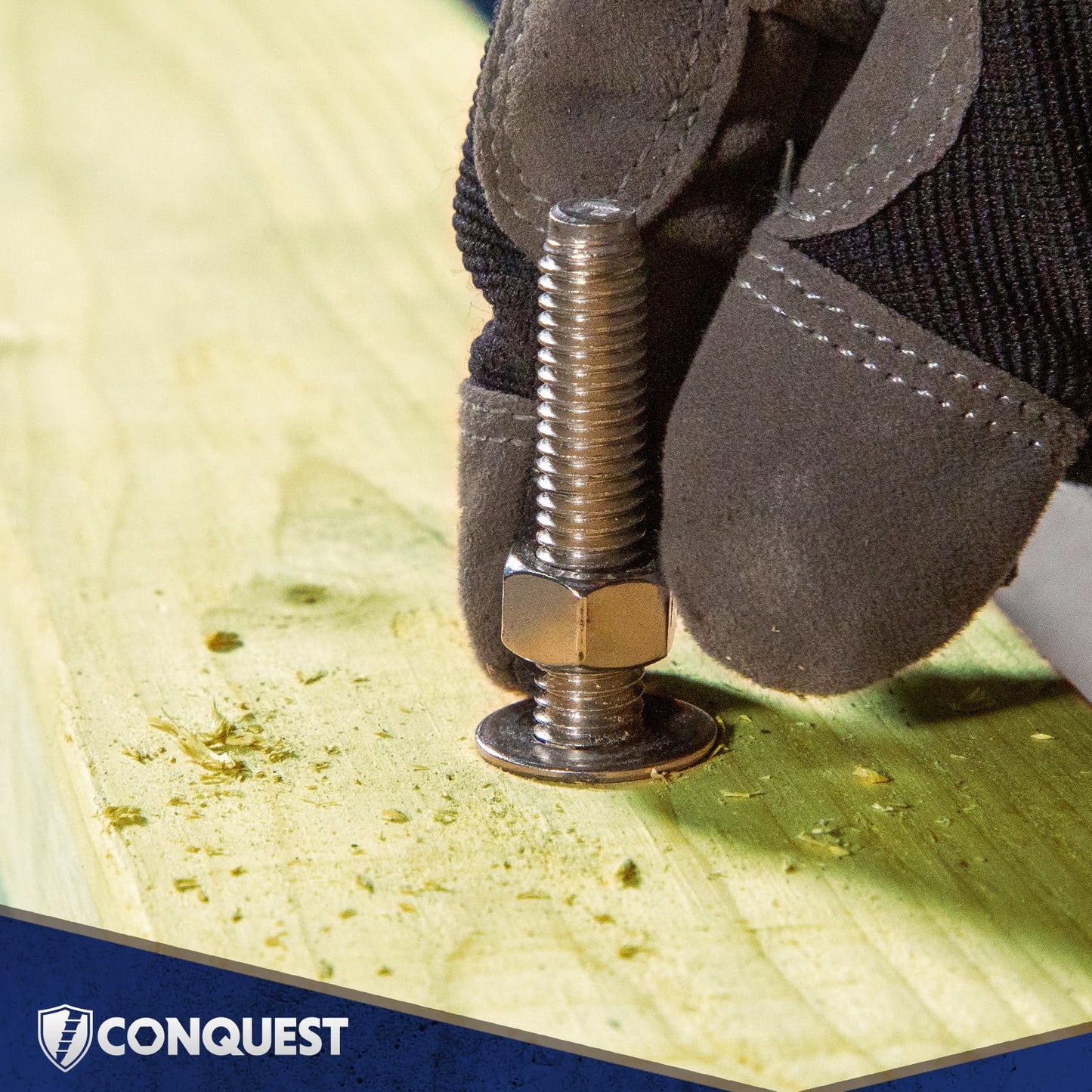 Conquest 304 Stainless Steel Concrete Wedge Anchors 3/8" x 5" - Heavy Duty Anchor Bolts for Outdoor, Residential, and Light Commercial Use (50 Pack)