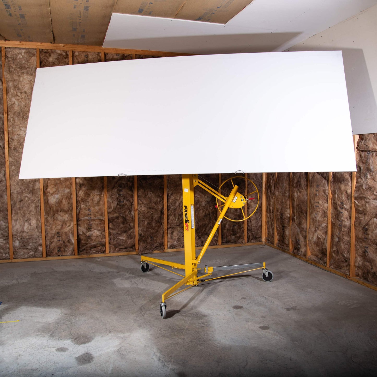 PANELLIFT® Drywall Lift, Sheetrock Hoist 125, 150 lbs, Rolling Panel Lift, Drywall Installation, Rolling Lifter, Sheetrock Lift, Drywall Lifter, Adjustable