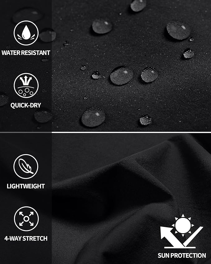 Men's Hiking Cargo Shorts Quick Dry Lightweight Travel Shorts with Multi Pockets for Fishing Camping Golf