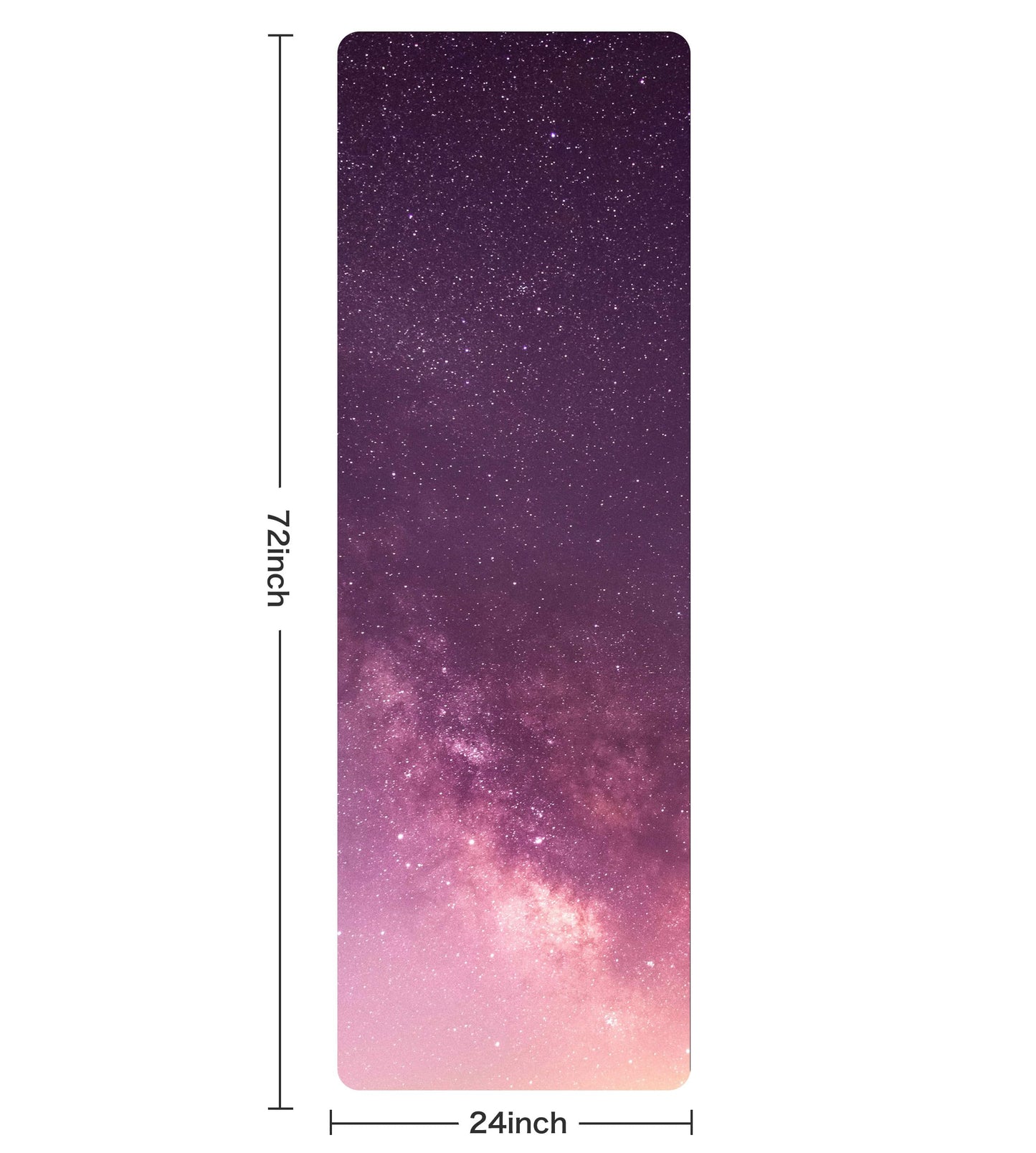 Knsbk Non Slip Yoga Mat TPE Workout Mat for Men Women, Thick Workout Mat with Carrying Strap, Fitness Mats for Exercise, Yoga, Fitness, Pilates, Floor Workouts (72" x 24" x 6mm)