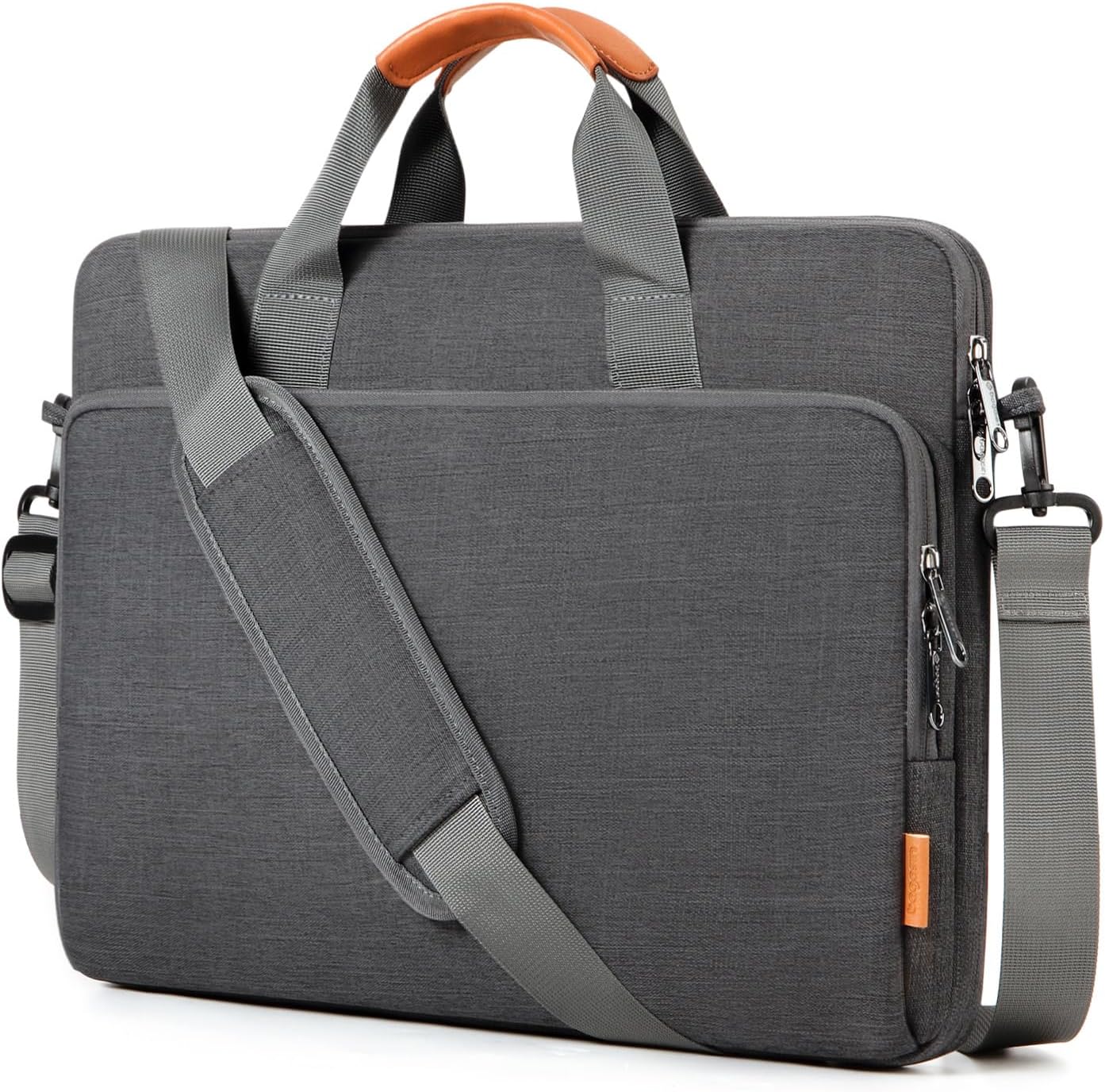 bagasin 15 15.6 16 inch Laptop Computer PC Shoulder Bag Carrying Case, Water-Repellent Fabric Briefcase, Lightweight