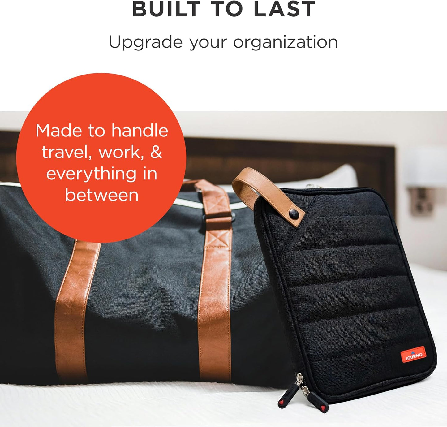 Journo Travel Cord Case Organizer For All Your Electronic Tech Gadgets - Cables, Accessories, Phones, Tablets, Hard