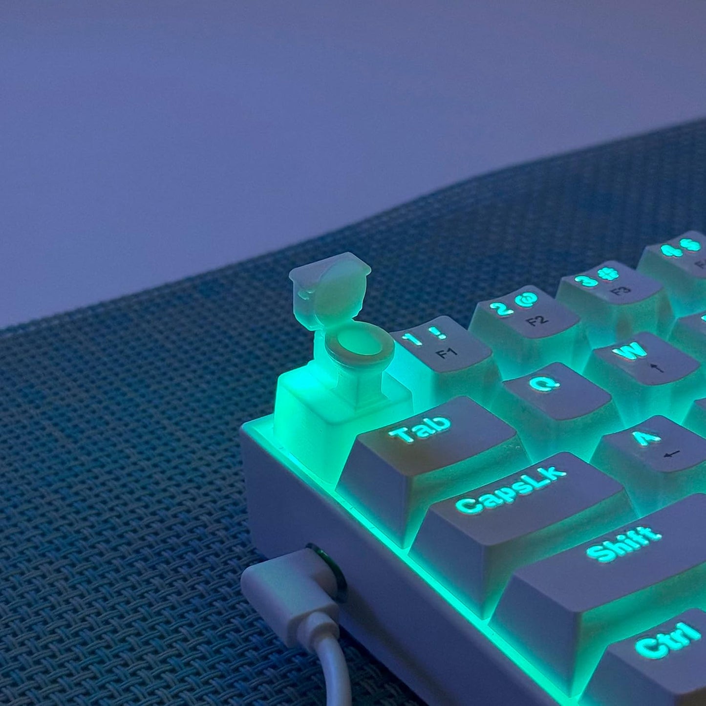 TRENDY WHIMSY Custom Mechanical Keyboard Keycaps Toilet Design , PBT Dye-Sub, Cherry MX Compatible, Unique Limited