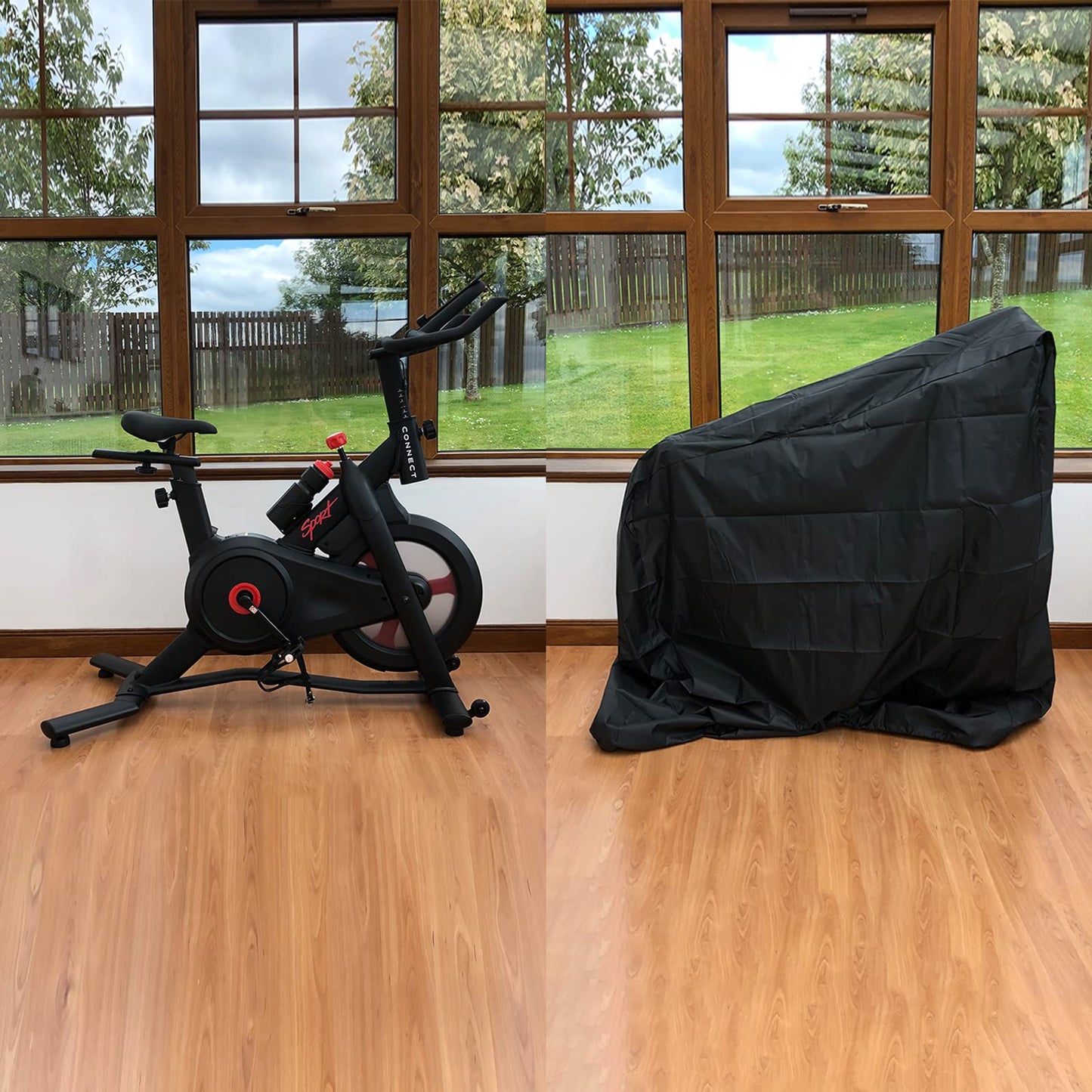 Tonhui Exercise Bike Cover, Upright Indoor Cycling Protective Cover Dustproof Waterproof Cover Ideal for Indoor Or Outdoor Use
