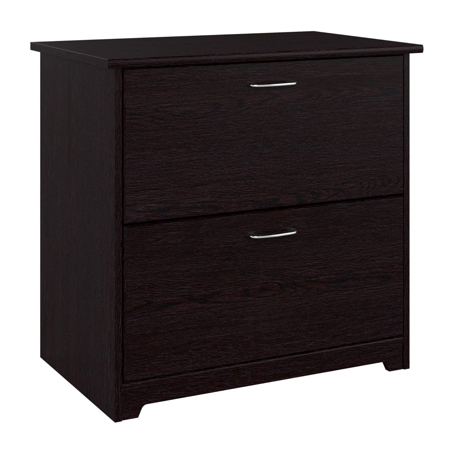 Bush Home Cabot 2 Drawer Lateral File Cabinet in Espresso Oak, Home Office Chest for Letter, Legal, and A4-size Document Storage
