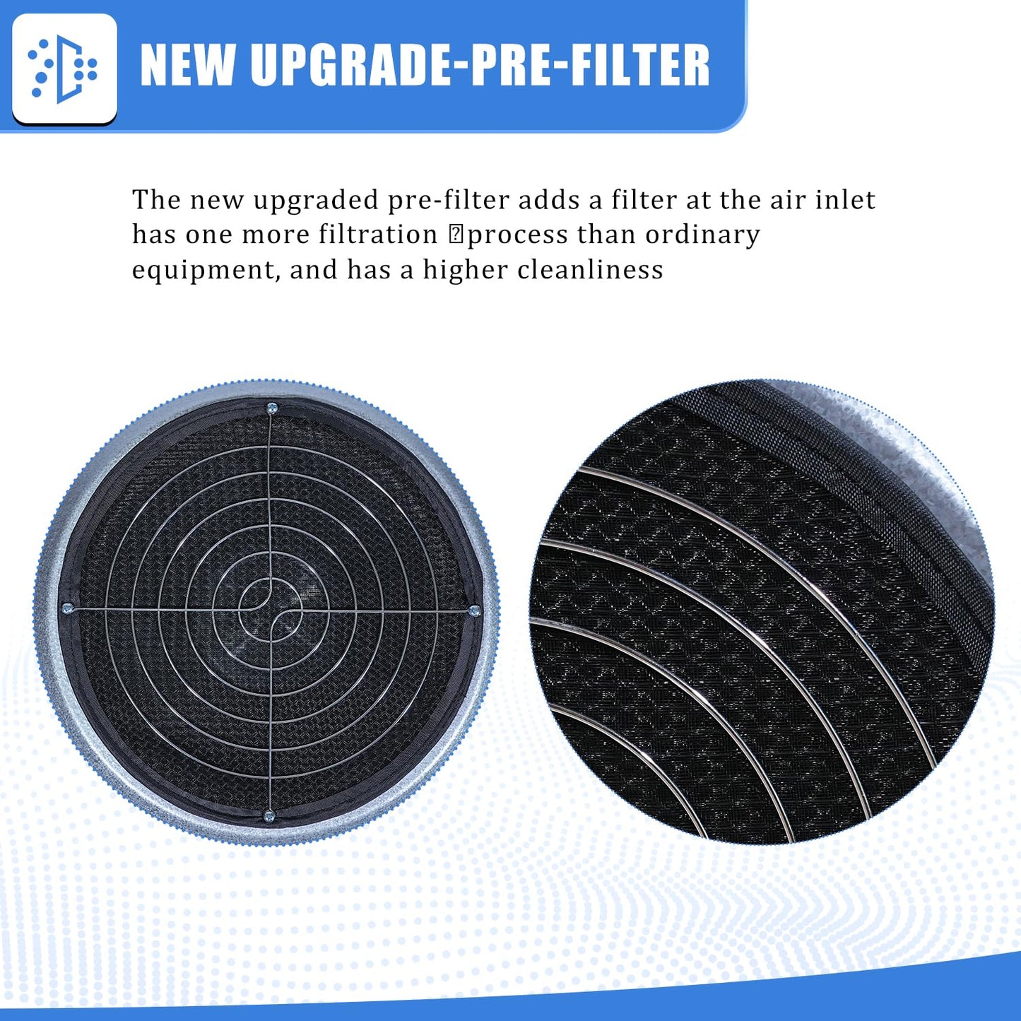JJFFTAO FFU HEPA H14-Filter Laminar Flow Hood Updated FanFilter Unit（Include HEPA Filter）100/ISO Class 5 Cleanroom/Laboratory/Cleanroom/Mushroom Room, Laminar Air Flow Hood(22.6"x22.6"110V)