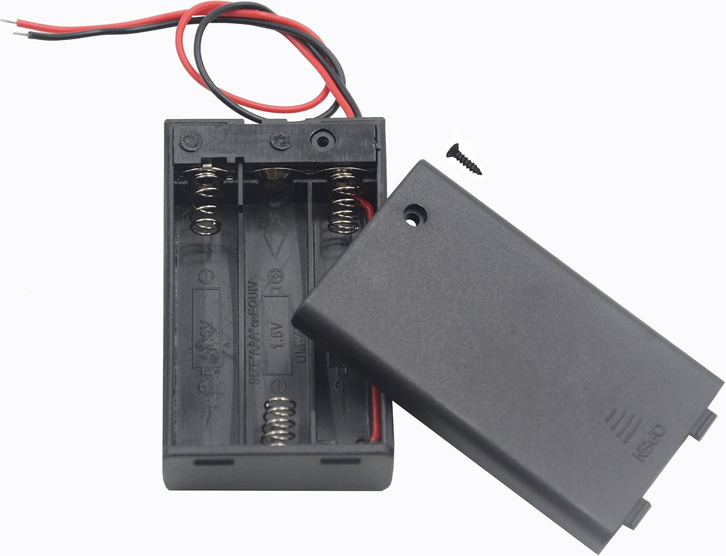 LampVPath (Pack 3) 3 4.5V 3X 1.5V of AAA Battery Holder with Switch, Battery Holder with Switch, AAA Battery Holder