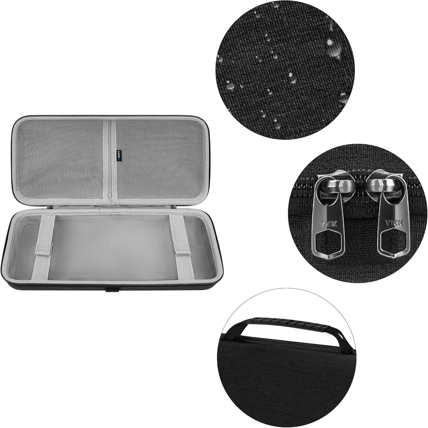 GEEKRIA 75% 84-Key K2 K2 F75 F75 75% Gaming Keyboard Case, Hard Shell Travel Carrying Bag, Compatible with Keychron /