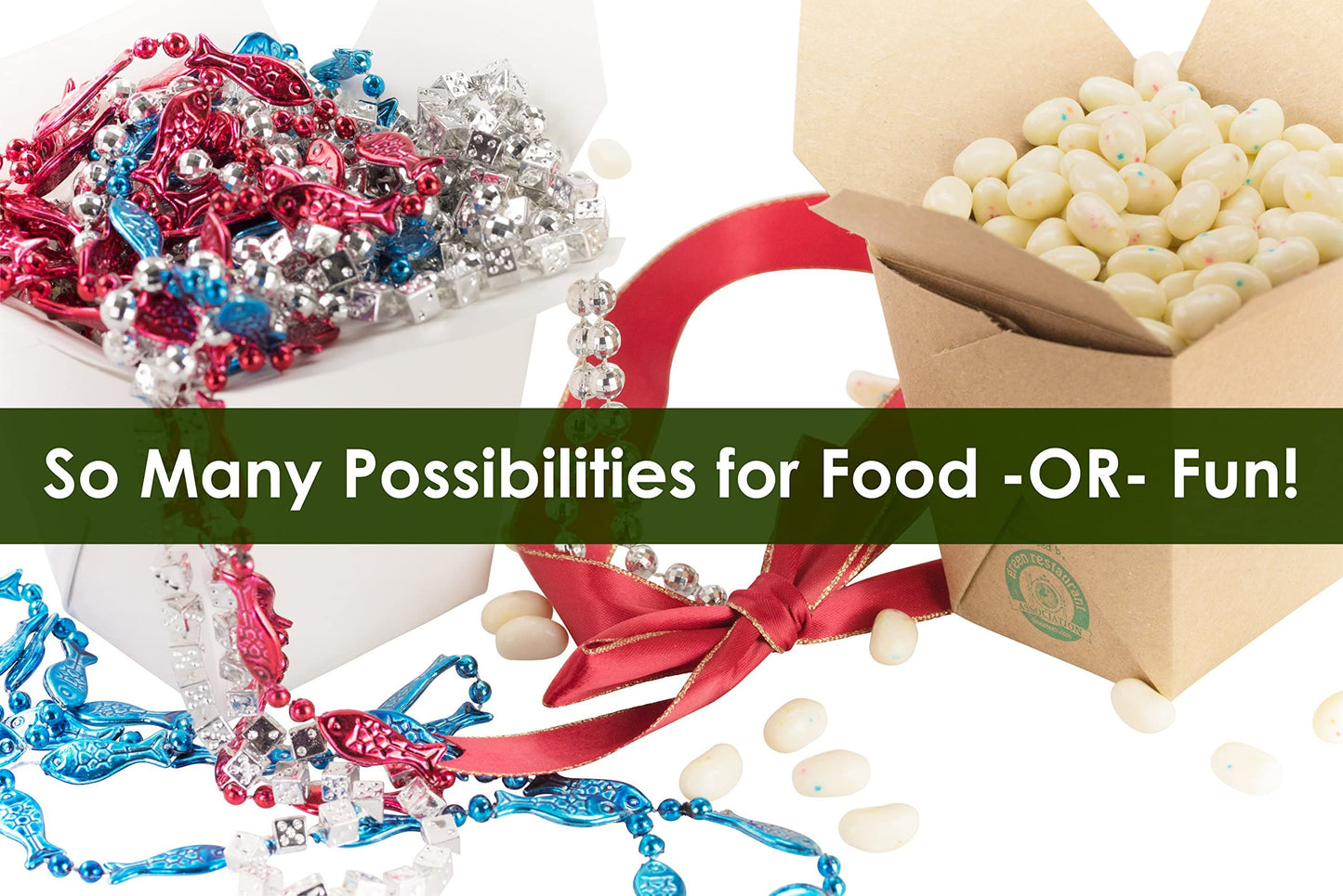 100% Recyclable 8oz White Small Chinese Take Out Boxes 50pk. Leakproof Greaseproof To-Go Containers For Restaurants Event Parties Food Service. Value Bulk Pack Microwaveable and Stackable Meal Pails.