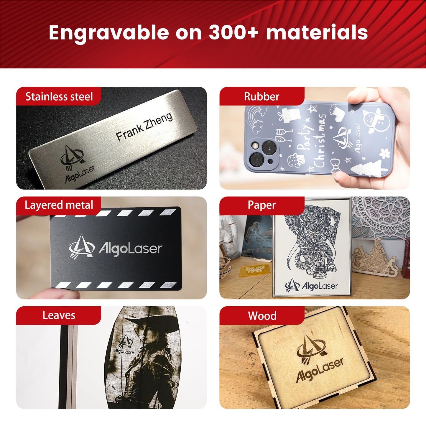 AlgoLaser 10W Laser Engraver Machine - Laser Engraver/Cutter with 3.5" Smart Touchscreen & AlgoOS System, 12000mm/min Speed, 0.05mm Laser Spot, Laser Engraving for Metal, Wood, Glass & Leather