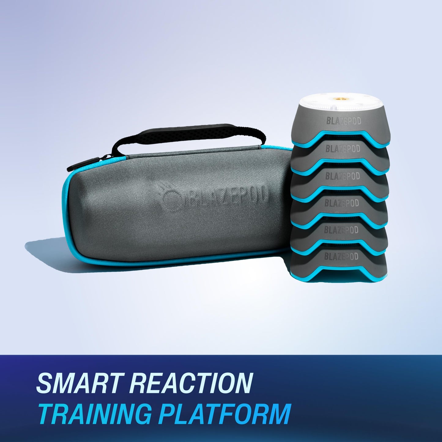 BlazePod Soccer Reaction Training Kit – 6 Reaction Light Pods to Improve Speed, Focus, & Decision-Making - Cognitive Light Drills for Football Players & Coaches - App Access