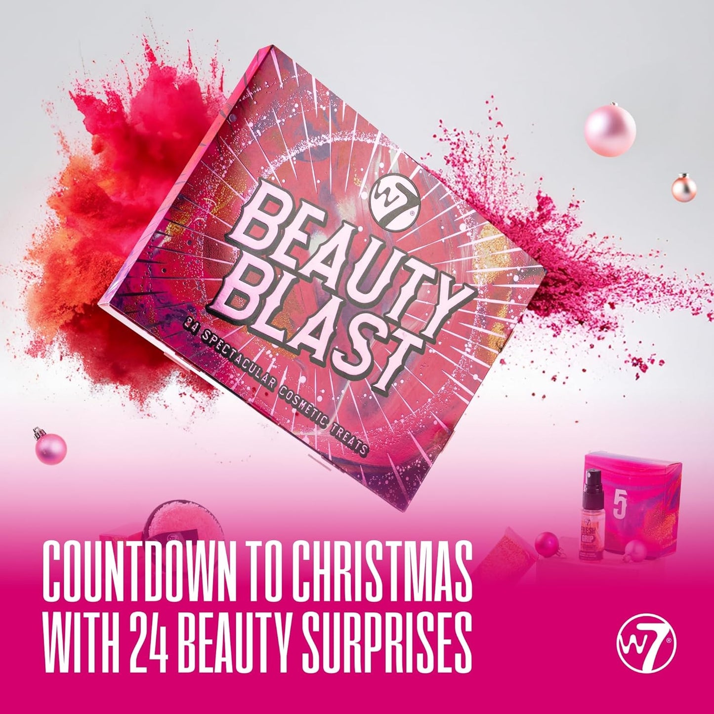W7 Beauty Blast Makeup Advent Calendar 2025 | 24 Days of Cruelty-Free Surprises & Gifts