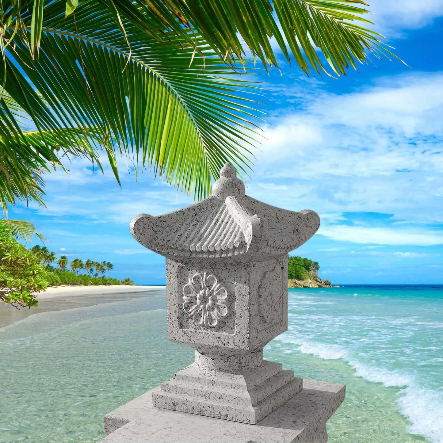 Concrete Pagoda Mold – Reusable ABS Plastic DIY Cement Casting Mould for Garden, Balcony, Guardrail Planters & Home Outdoor Decoration