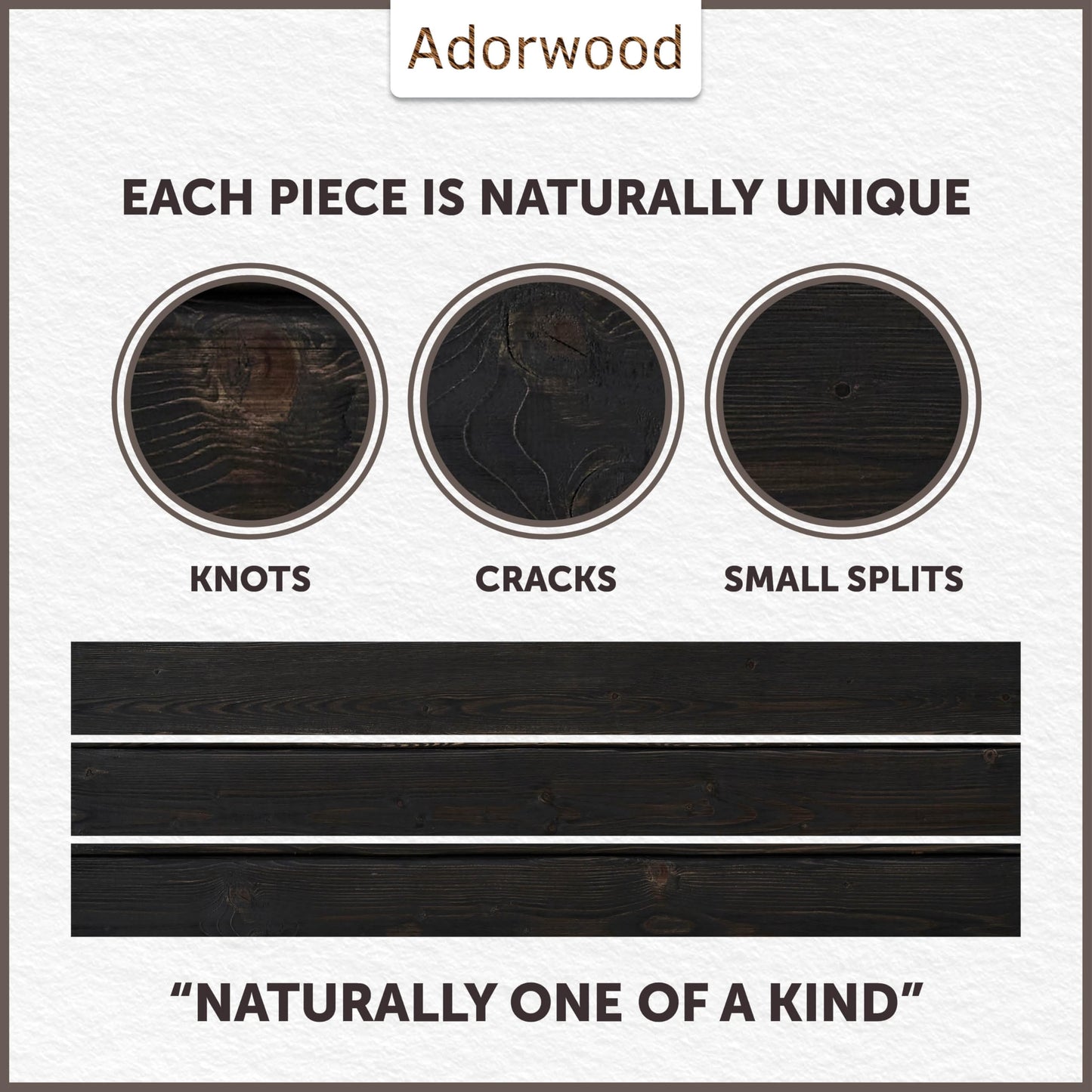 Adorwood Handmade Fireplace Mantel Shelf, Extra Wide Rustic Wood Mantles for Over Fireplace, Wall Mounted Floating Mantel Shelves for Living Room Decor (Ebony, 72 inches)