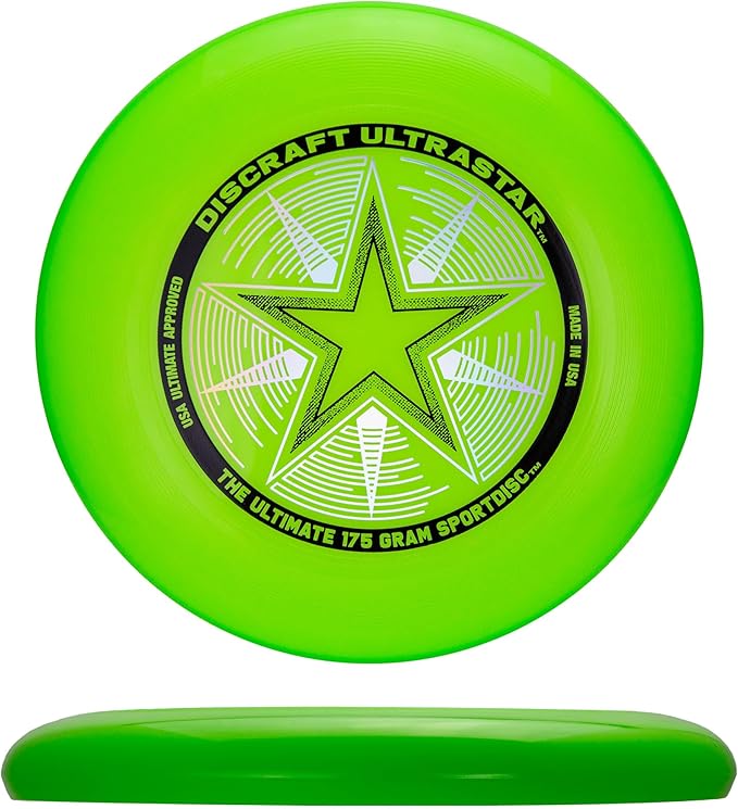 Discraft Ultrastar Neon 5-Pack | Premium Ultimate Discs - Neon Pink, Yellow, Cobalt Blue, Green, and Orange