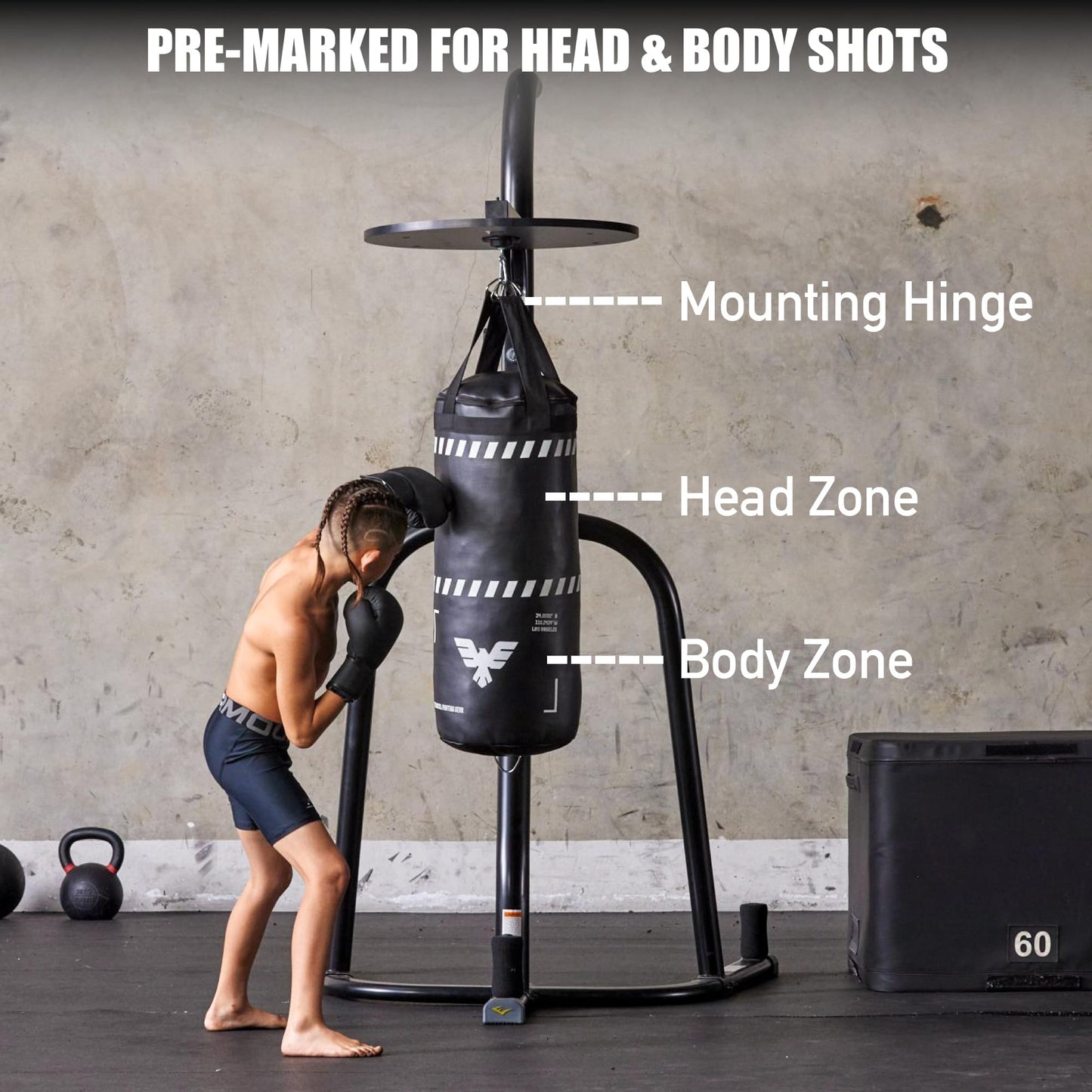 Elite Sports Kids Boxing Punching Bag Set - 2 ft Heavy Boxing Bag, 6oz Gloves & Phone Case – Youth Boxing, MMA, Home Gym & Martial Arts Training Equipment (UN-Filled)