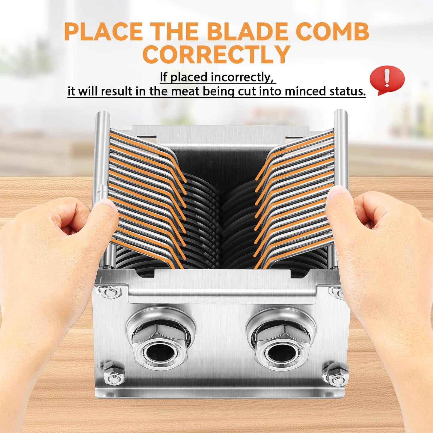 Newhai 850w Meat Cutter 5mm + 15mm Spare Blade