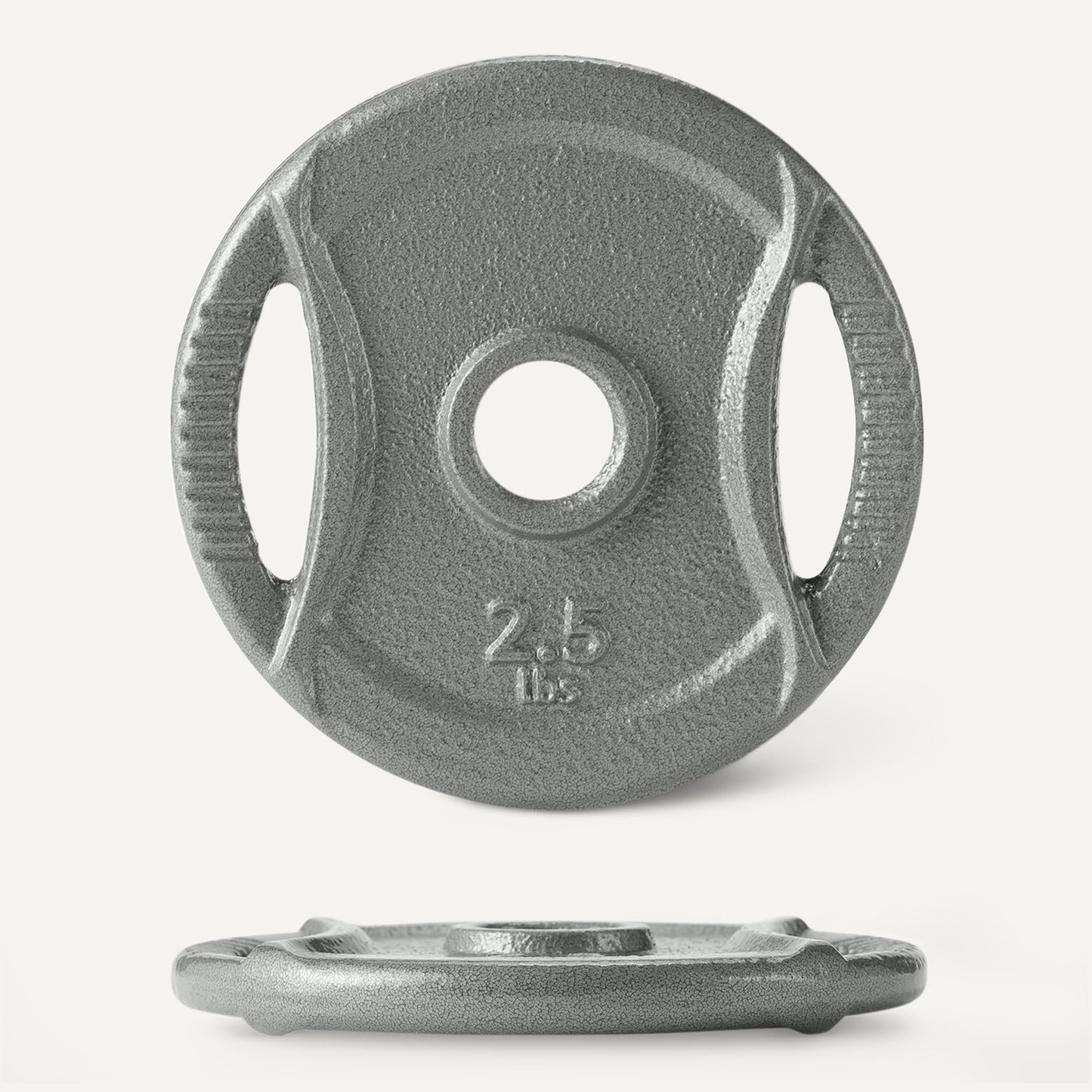 Amazon Basics 1-Inch Grip Weight Plates, 2.5 lb, Strength Training, Home Gym, 4 Pack