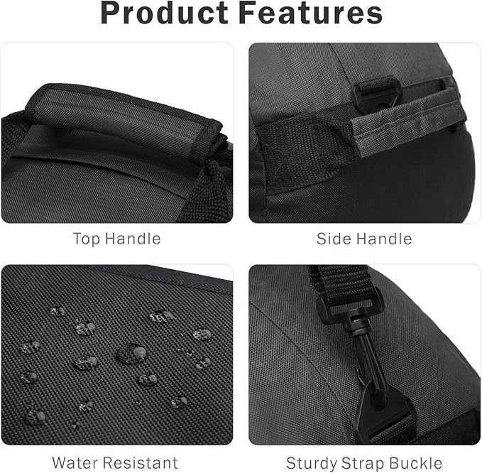 BuyAgain Duffle Bag, 18" Travel Carry On Sport Duffel Gym Bag with Top Handle For men Or Women