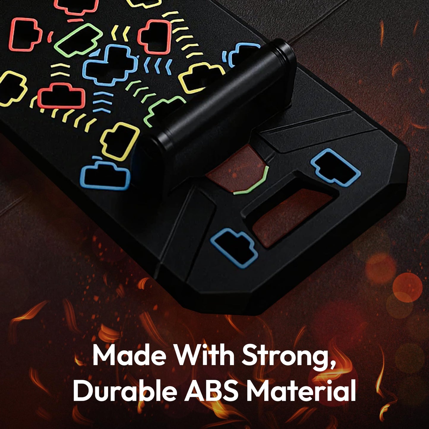 Swole Army Solid Push Up Board | 20-in-1 Home Gym | Portable Workout Equipment | Multi-Functional Pushup Board For Men & Women | Professional Foldable Push Up Stands For Chest Muscles