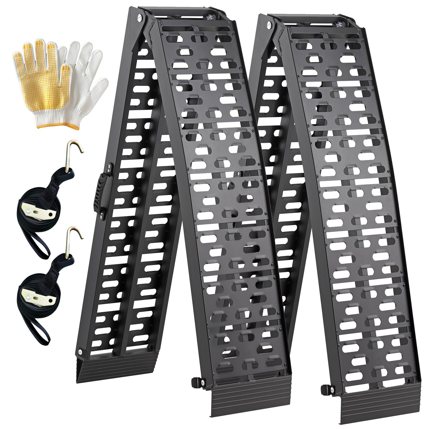 TaiH Leo ATV Ramps, 2 Pcs of 7.5ft Ramps for Trucks, 1500LBS Capacity Trailer Ramp for Motorcycles, Dirt Bikes, Lawn Mowers, Golf Carts, Garden Tractors, Snowmobiles