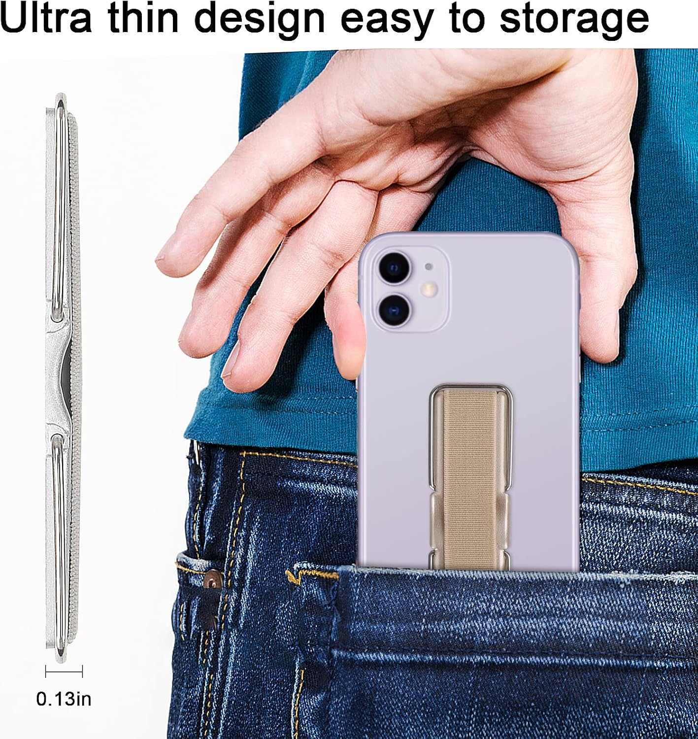 CISID 4 4PCS) Phone Strap, Pcs Phone Grip with Stand Phone Strap Holder for Hand Finger Kickstand Suitable for iPhone