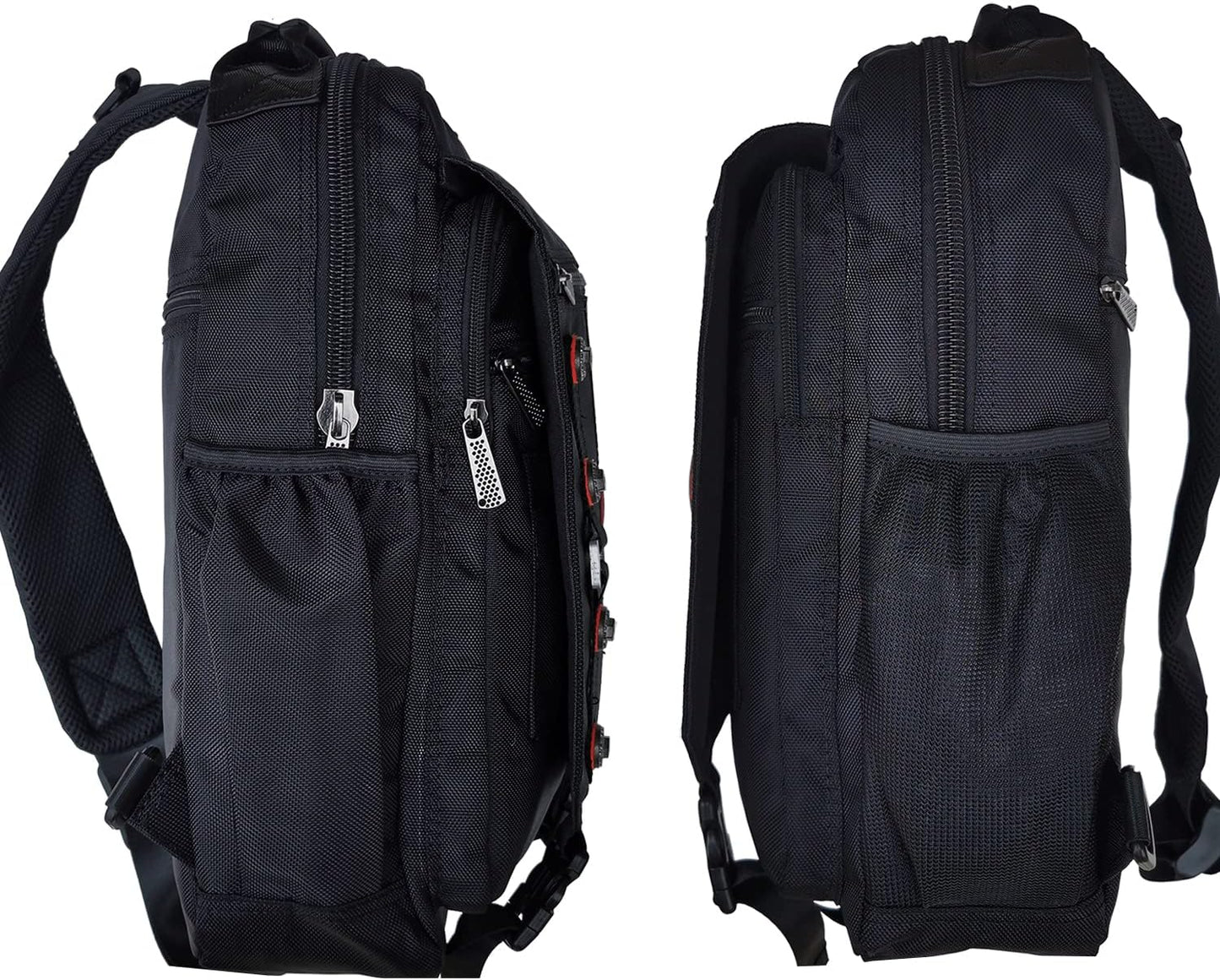 Backpack Large Sling Bag Laptop Cross Body Messenger Bag Shoulder Travel Rucksack (C- Black)