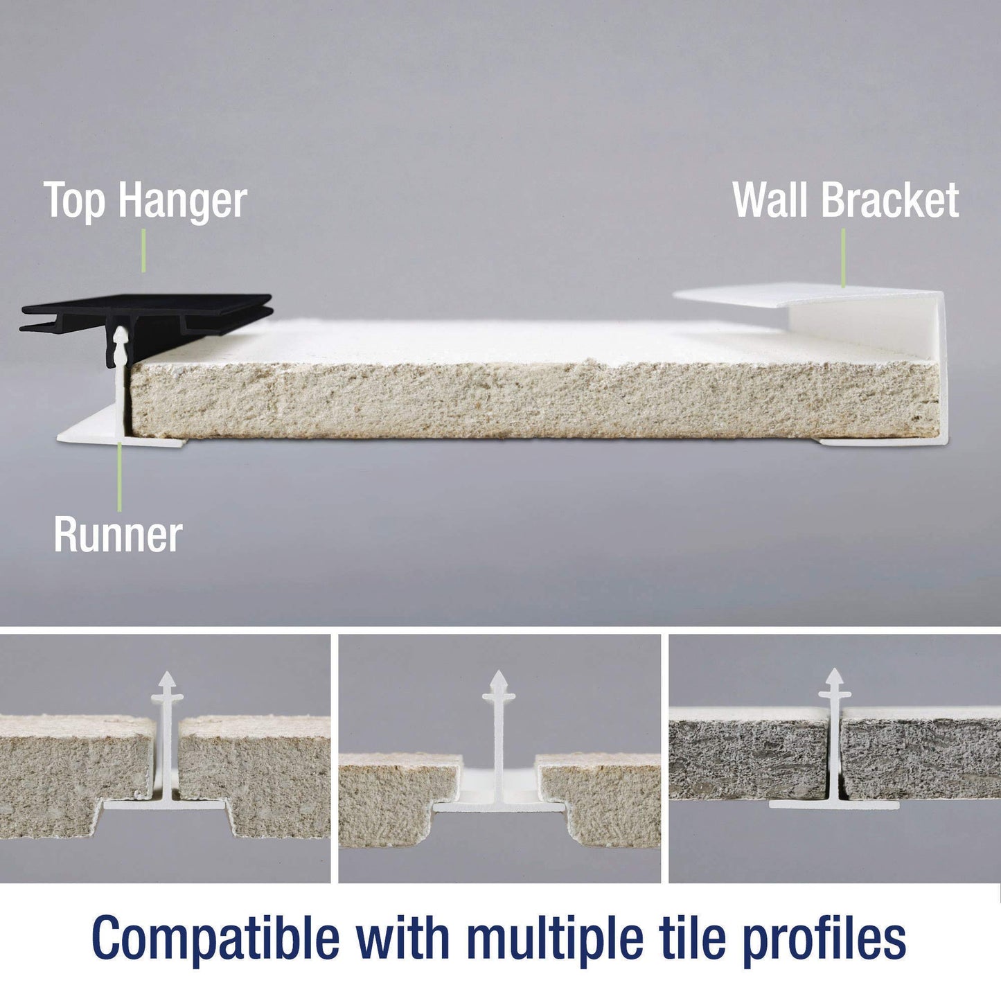 CeilingMAX 100 sq ft White Surface Mount Ceiling Grid Kit