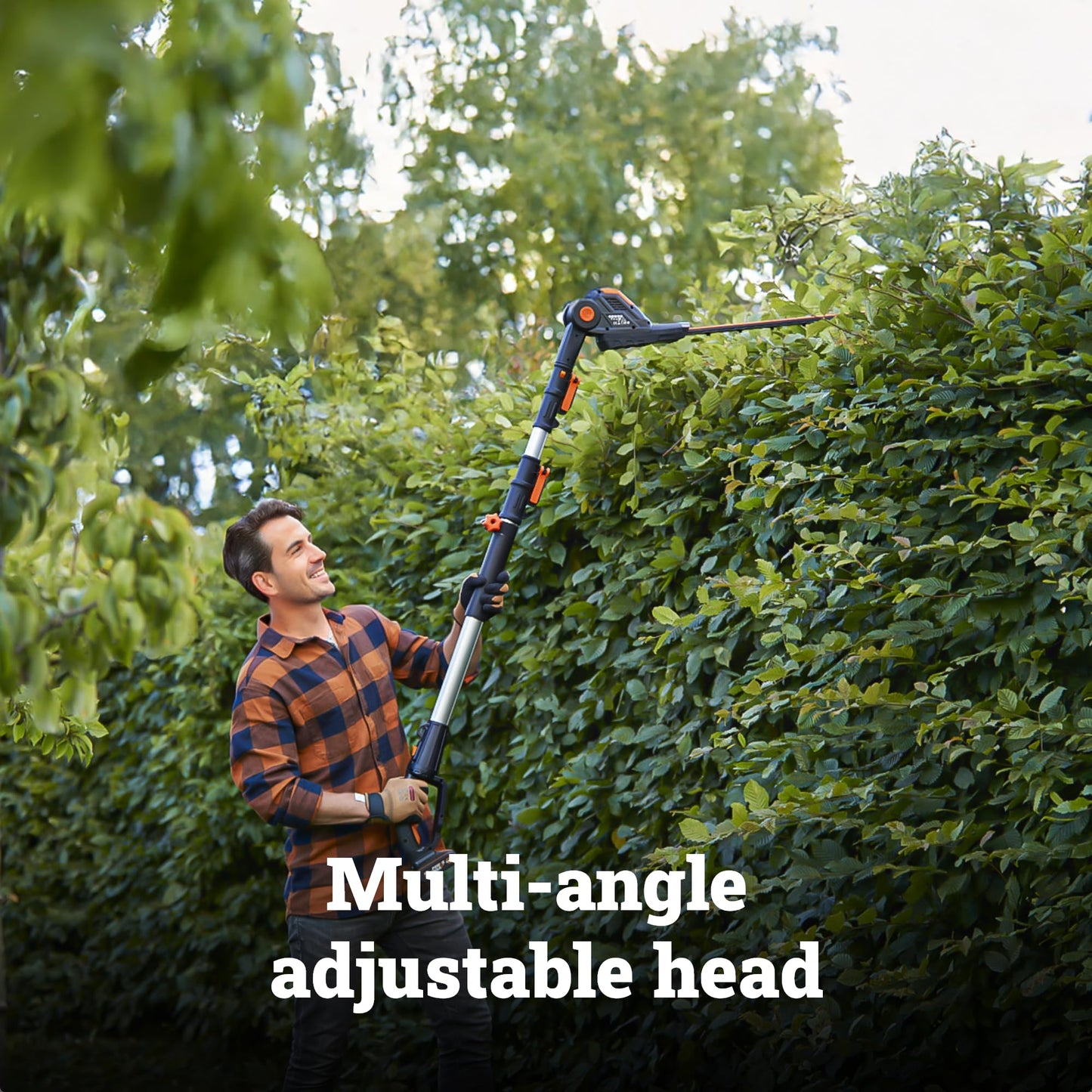 WORX WG252 20V 2-in-1 Attachment Capable Hedge Trimmer