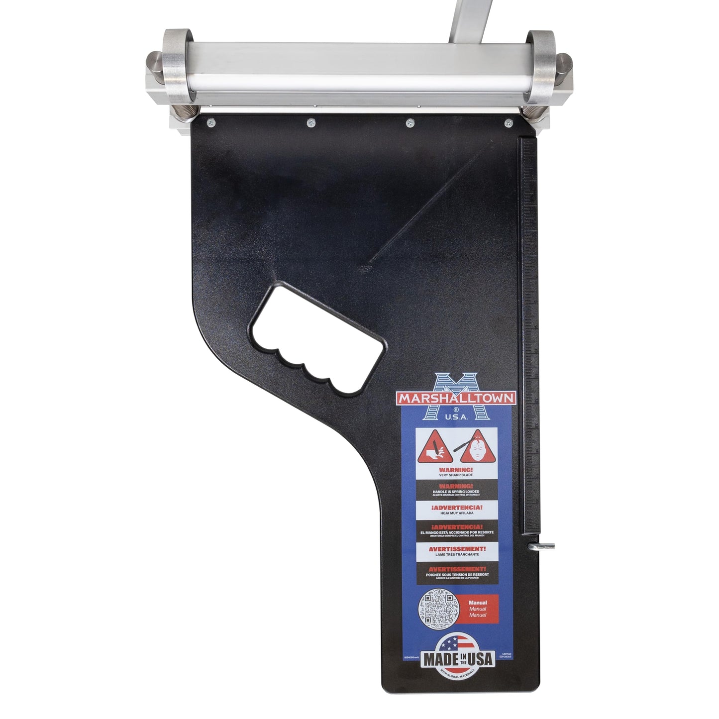 MARSHALLTOWN Ultra-Lite Flooring Cutter 13", Made in the USA, Cuts Vinyl Plank, Laminate, Engineered Hardwood, Siding, and More - Honing Stone Included