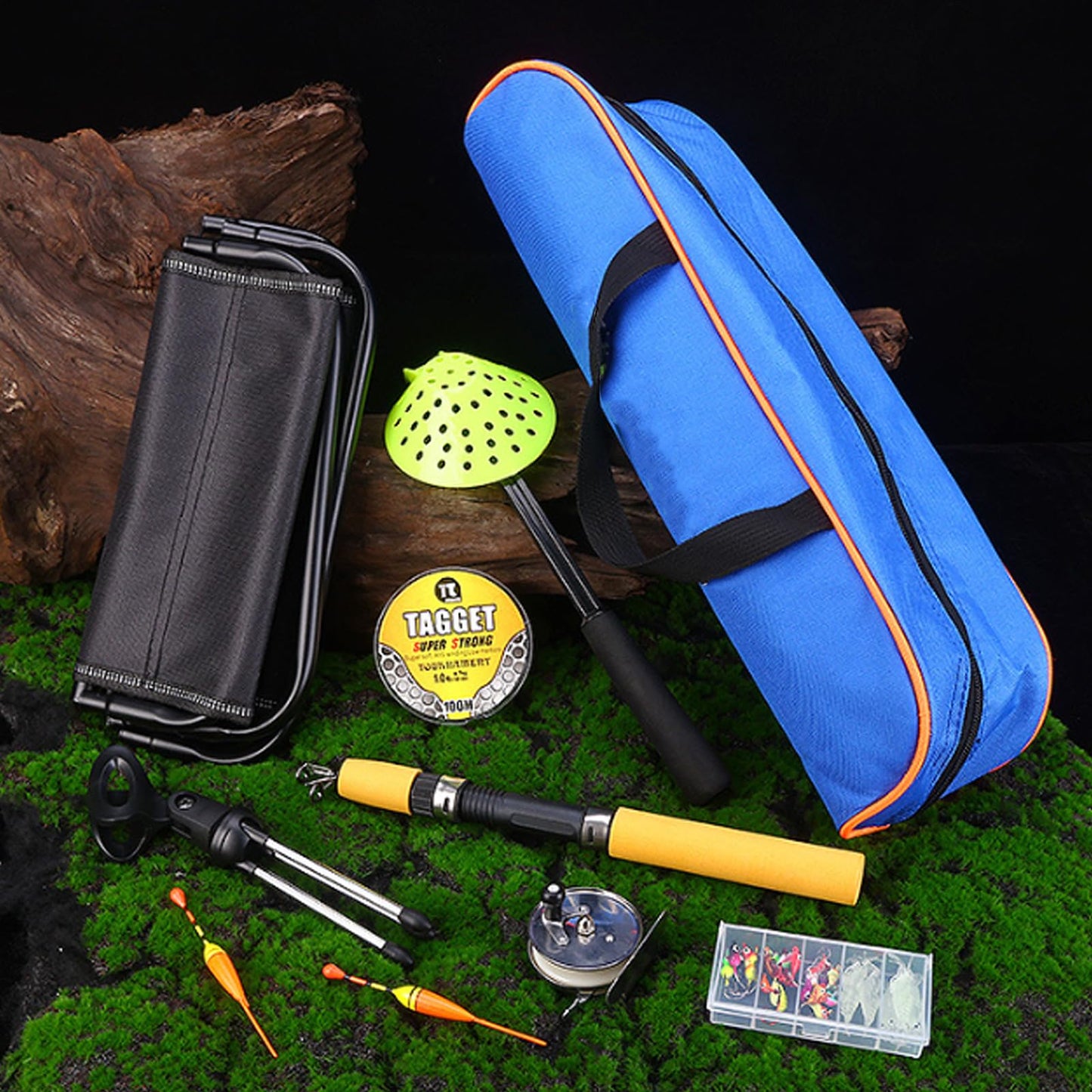 Ice Fishing Gear Durability Nylons and Construction with Heavy Type Iron Tool for Extreme Weather Conditions Quickly Access Ice Fishing Equipment Bag