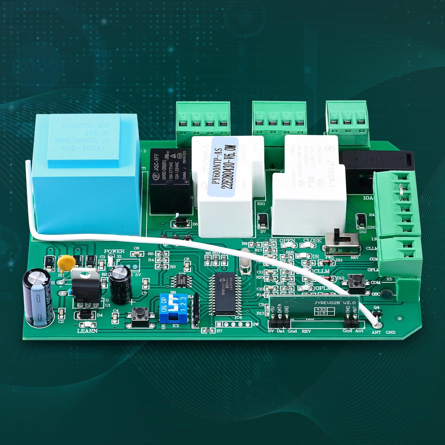 CO-Z AC Sliding Gate Opener Control Board Electronic Main Replacement Electric Automatic Gate Openers PCB Circuit Control Board