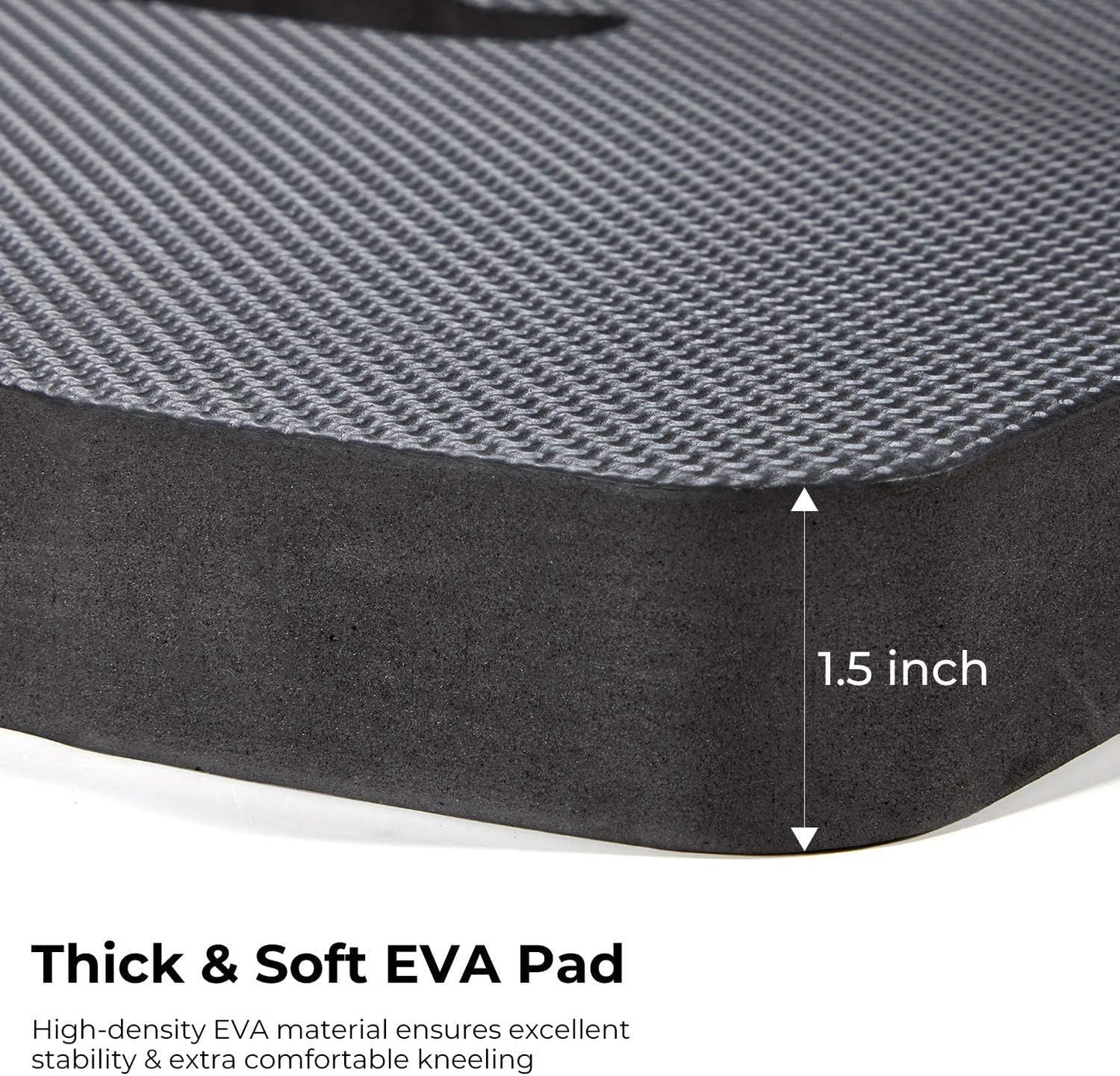 Ohuhu Premium Thick Kneeling Pad, 2-Pack Large Comfortable Gardening Knee Mat with 2 Different Surfaces, Extra Thick Knee Cushion Kneeler for Gardening Work Baby Praying, Gifts for Women Men Seniors